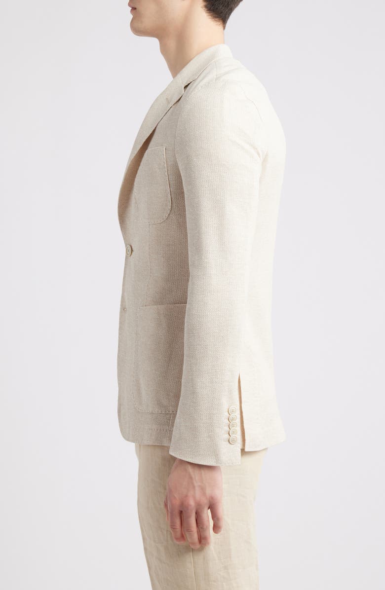 BOSS Heston Linen & Cotton Sport Coat, Alternate, color, Open White