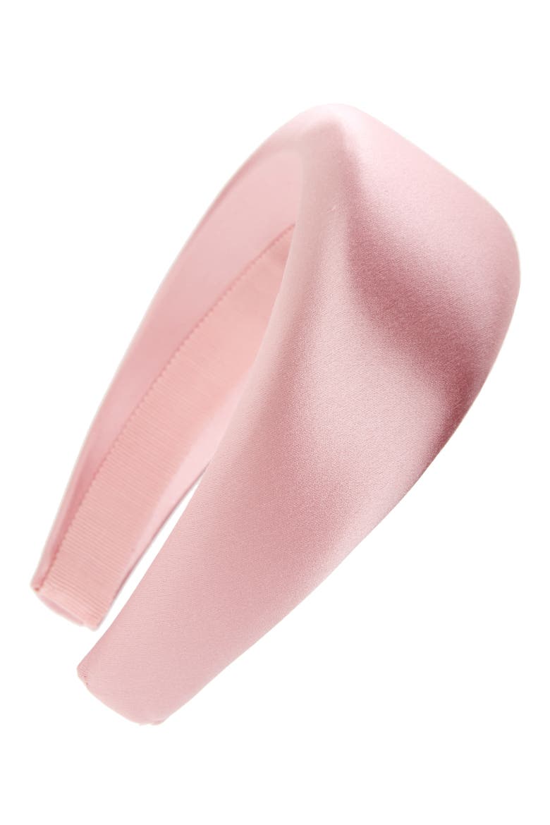 Wide Satin Headband, Main, color, TORMALINA PINK