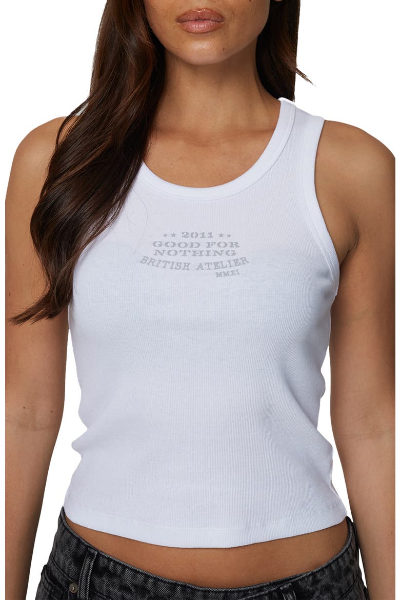 Ribbed Icarus Vest, Main, color, White