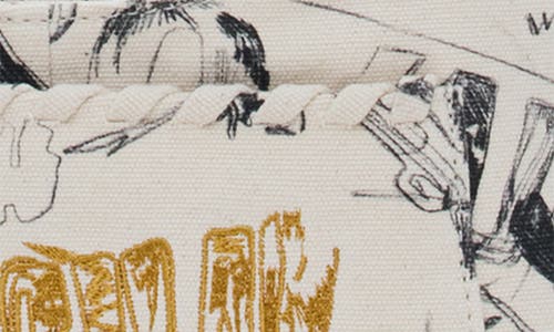 Desigual Lettering Print Shoulder Bag In Sand