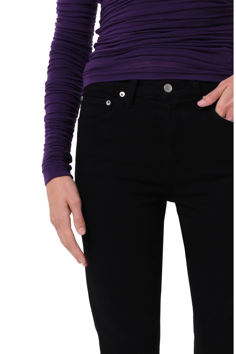 Ingram High Waist Split Hem Skinny Jeans, Alternate, color, IMMERSION BLACK