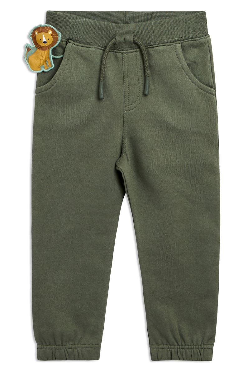 JOJO MAMAN BEBE Safari Jeep Appliqué Cotton Sweatshirt & Joggers Set, Alternate, color, Green