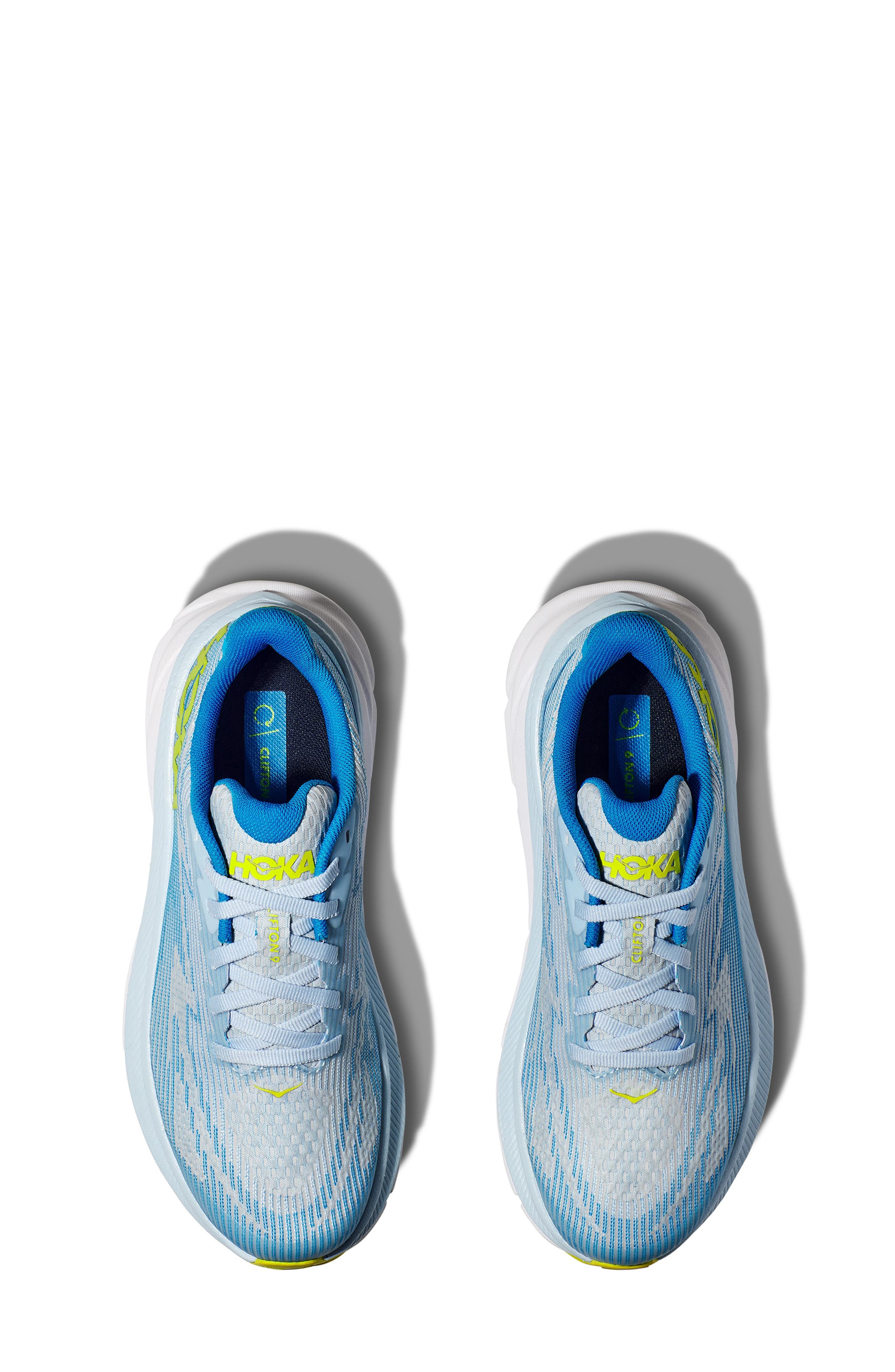 HOKA Kids' Clifton Youth Running Shoe, Alternate, color, Ice Water / Evening Primrose