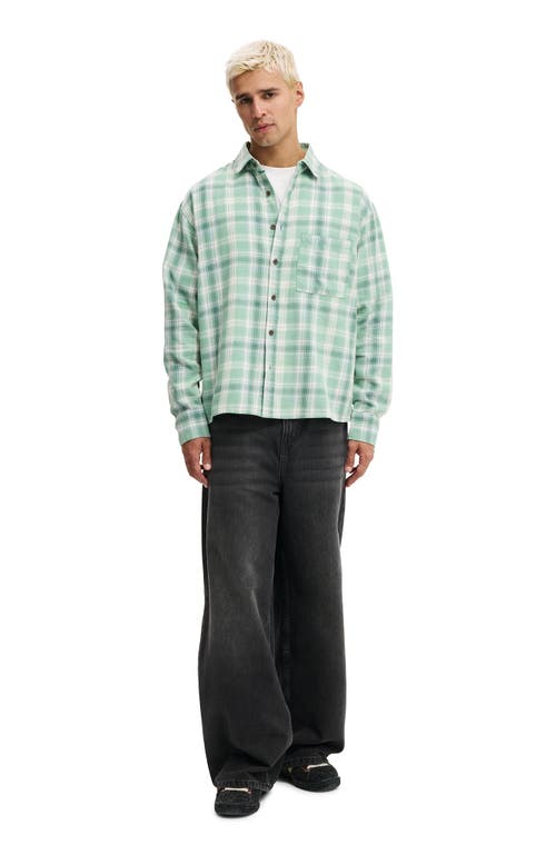Cotton On Tribeca Long Sleeve Shirt In Green