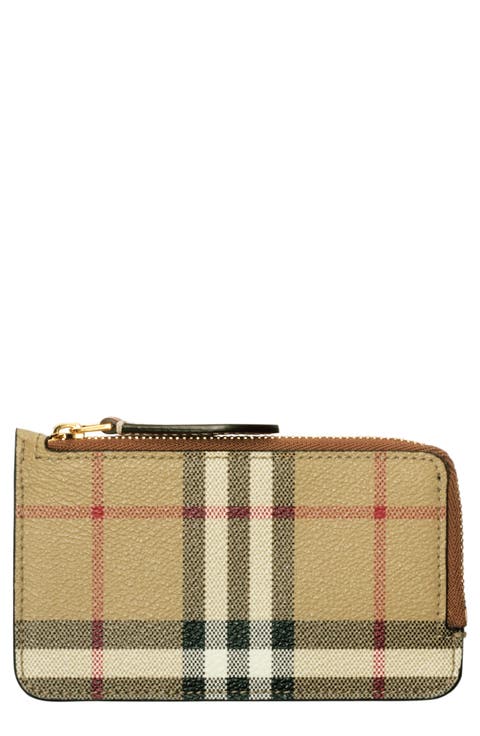 Somerset Half Zip Coated Canvas & Leather Wallet