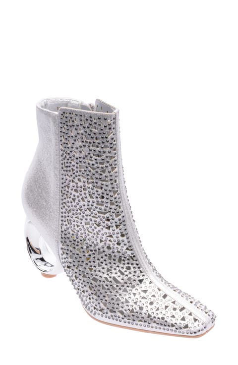 Breeze Rhinestone Pointed Toe Bootie (Women)