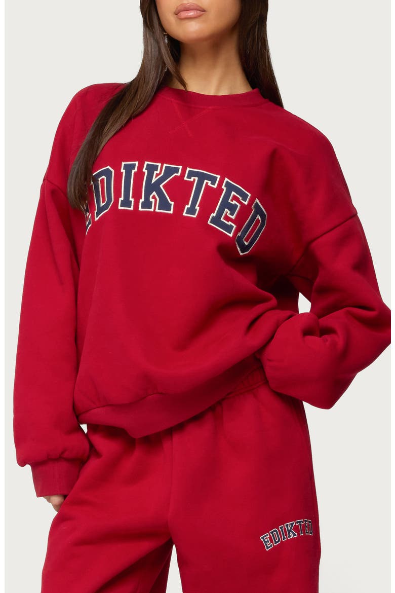 Major Logo Sweatshirt, Main, color, RED