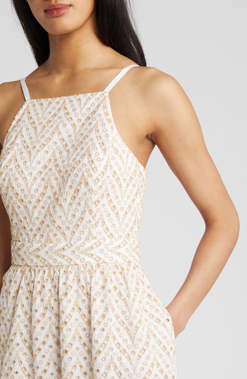 Lilly Pulitzer ® Charlese Eyelet Tiered Cotton Maxi Dress In Sand Bar Mermaid Tail