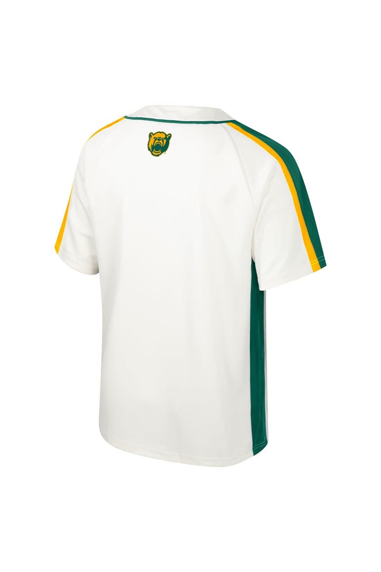 Men's Colosseum Cream Baylor Bears Ruth Button-Up Baseball Jersey, Alternate, color, Cream