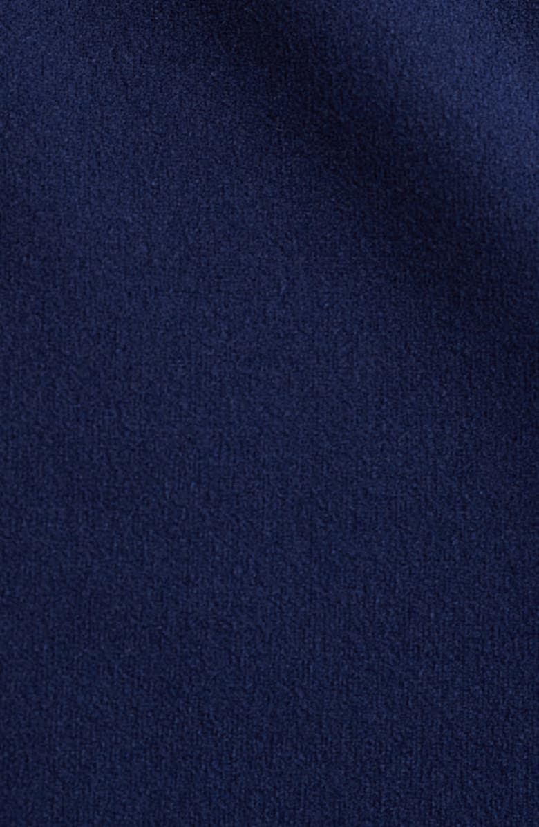 Connected Apparel Flower Appliqué Jersey Gown, Alternate, color, Navy