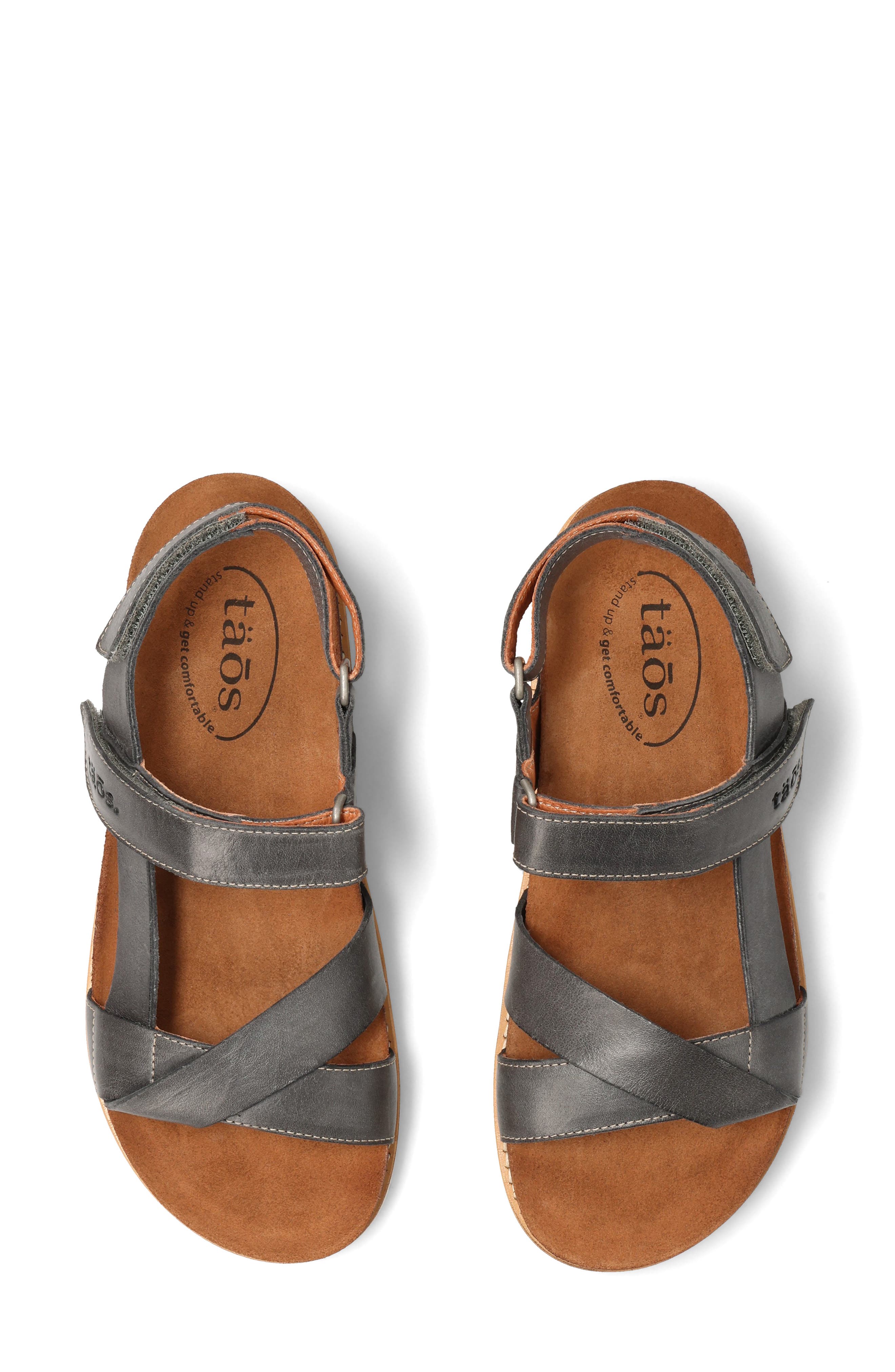 Sideways Sandal, Alternate, color, STEEL