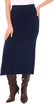 1.STATE Side Slit Midi Skirt
