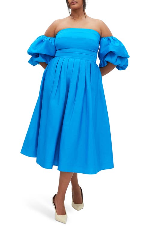 Shop City Chic Rosalee Midi Dress In Azure