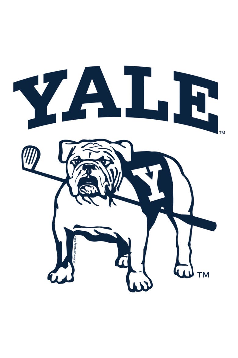 Men's Yale University Handsome Dan Team Golf  Graphic T-Shirt, Alternate, color, White