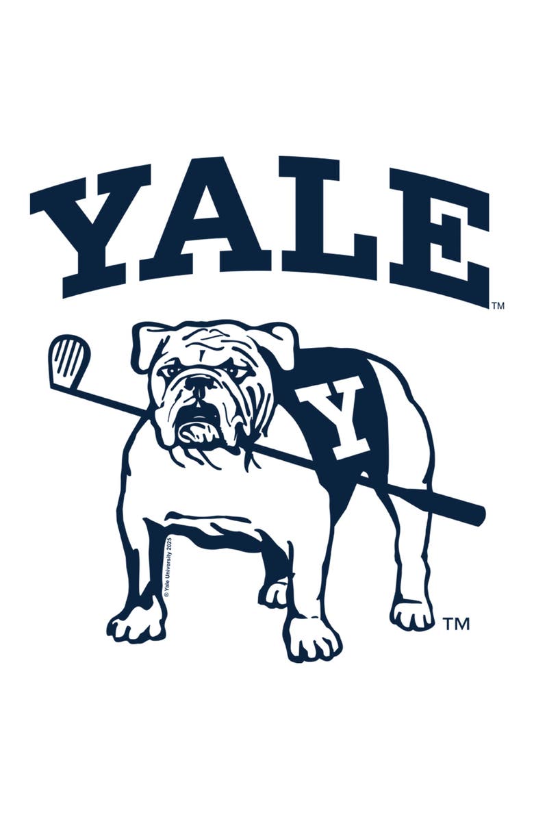 Yale University Men's Yale University Handsome Dan Team Golf Graphic T-Shirt, Alternate, color, White