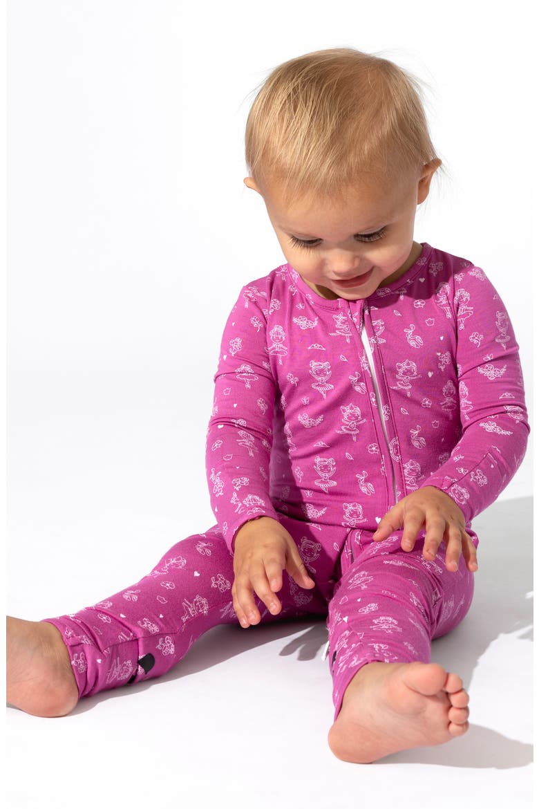 Ballerina Convertible Footie, Alternate, color, PINK