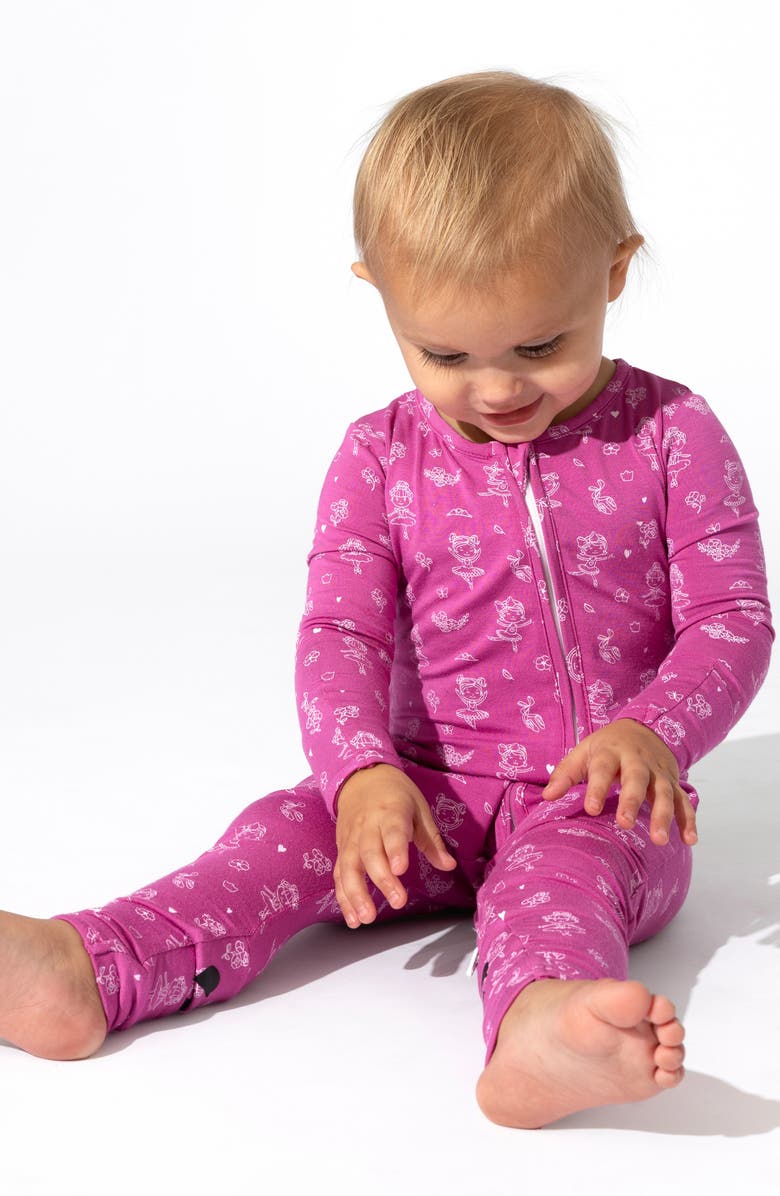 Bellabu Bear Ballerina Convertible Footie, Alternate, color, 