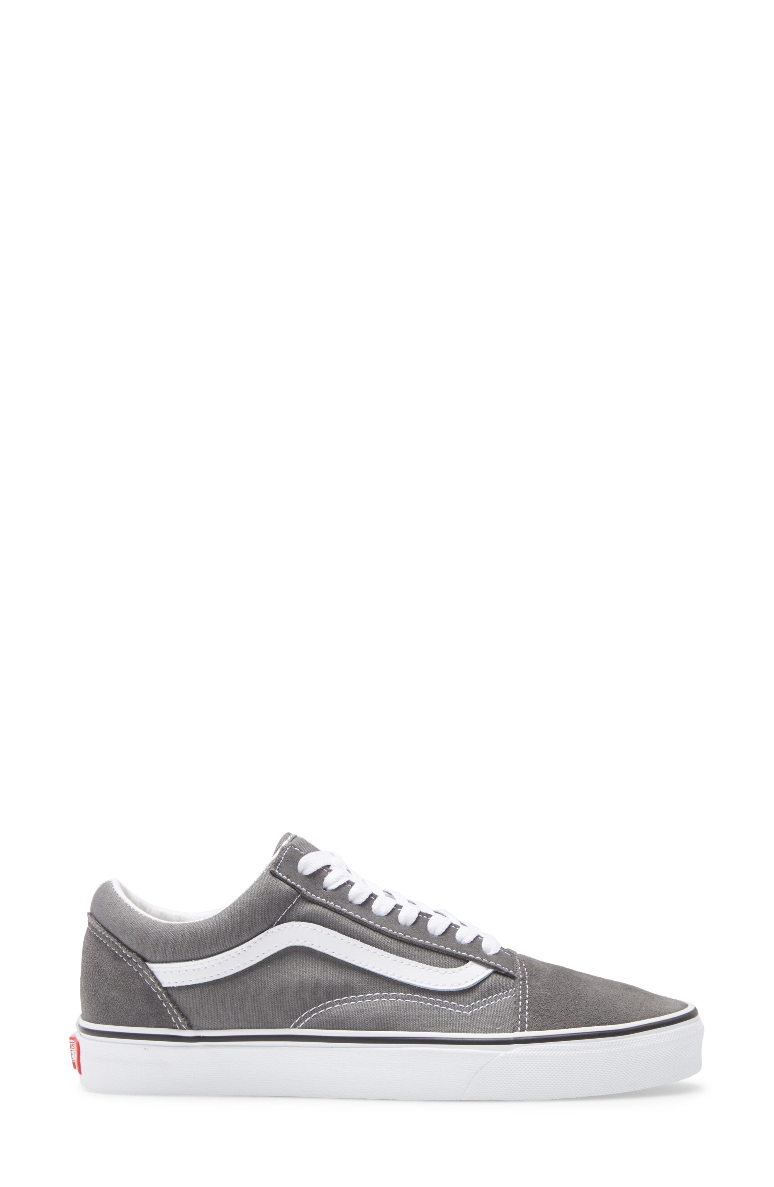 Old Skool Sneaker, Alternate, color, PEWTER/ TRUE WHITE