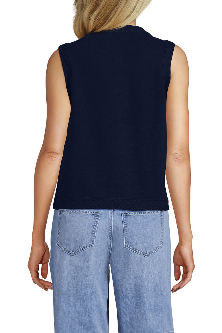 Milano Sweater Vest, Alternate, color, Deep Sea Navy