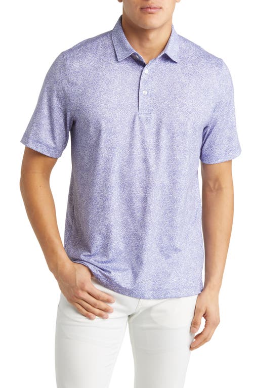 Cutter & Buck Pike Constellation Print Performance Polo in Hyacinth 