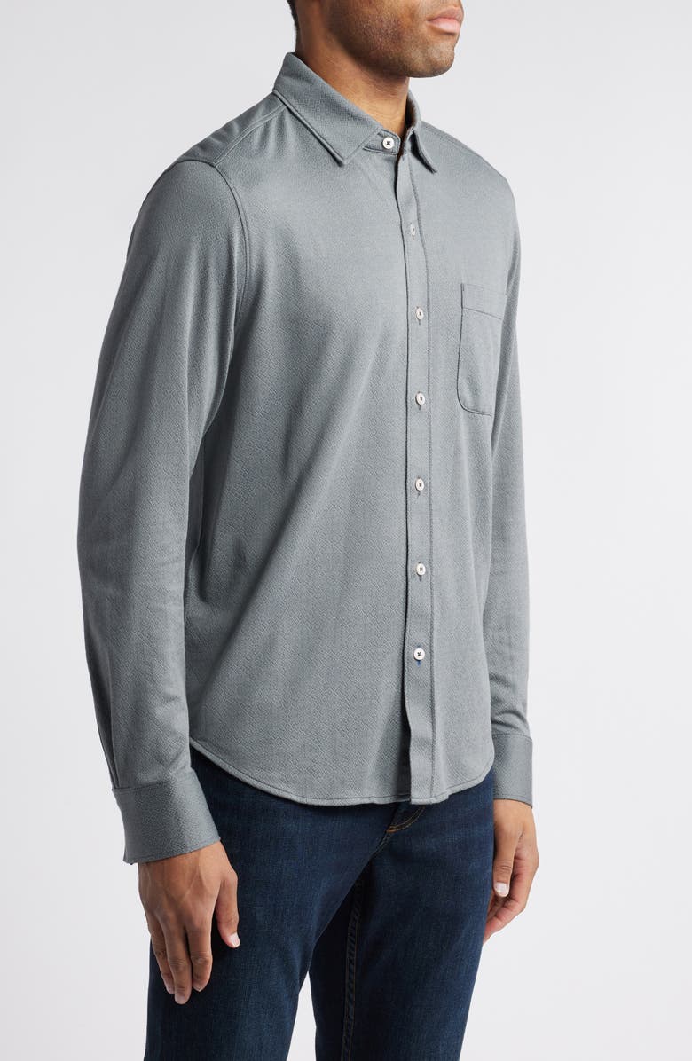 Tommy Bahama San Lucio Diamond Isles Stretch Button-Up Shirt, Alternate, color, Turbulence