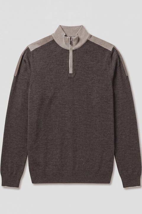 Men's Cuxley Regular-fit Quarter-zip Sweater