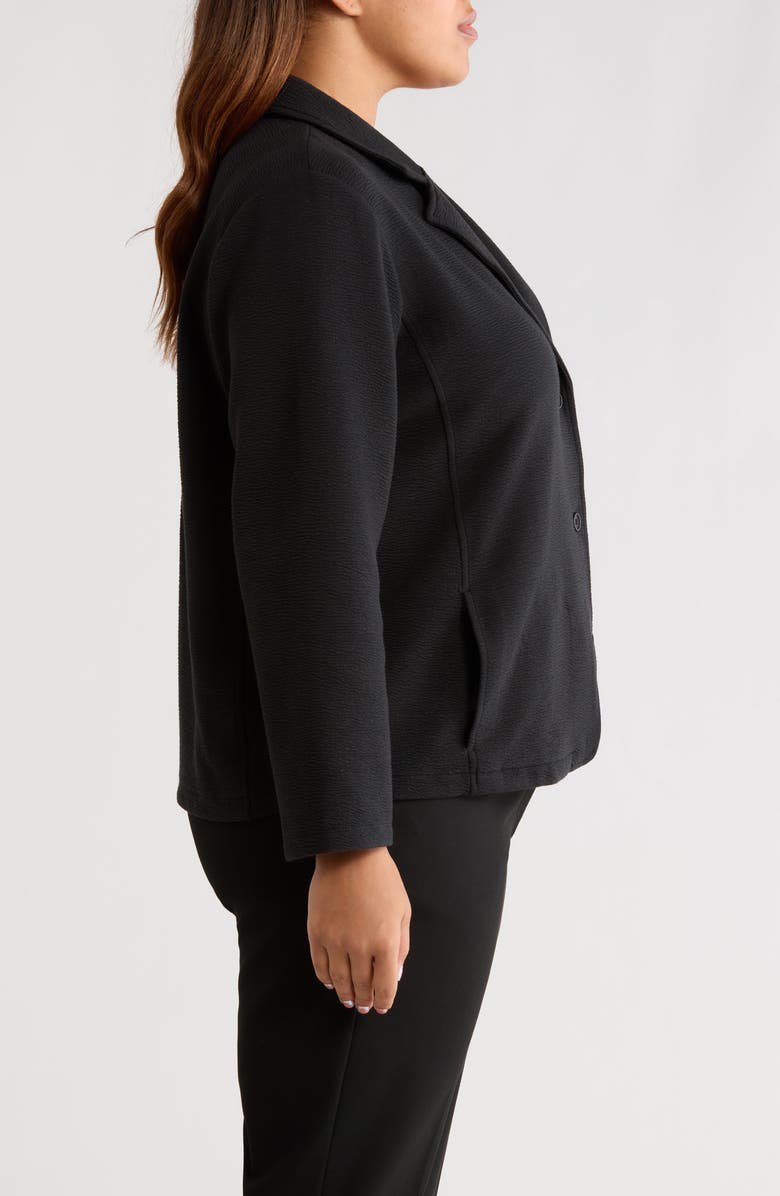 Eileen Fisher Textured Blazer, Alternate, color, Black