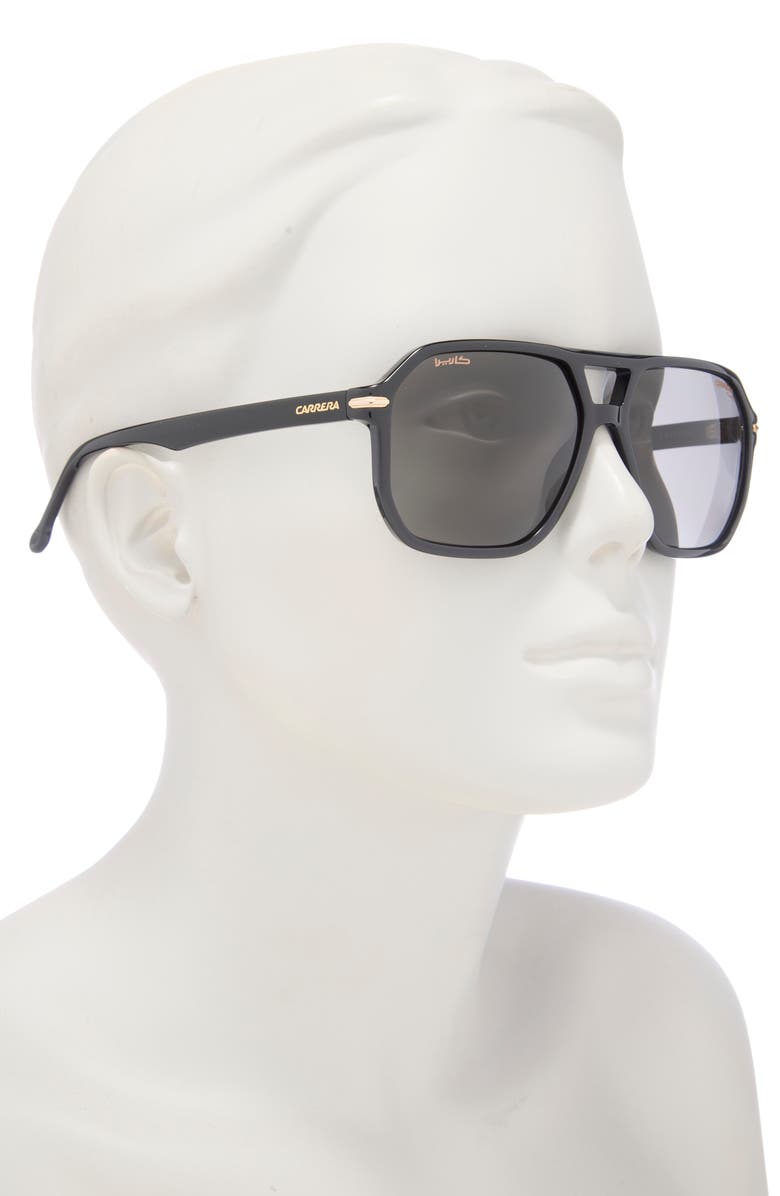 Carrera Eyewear 59mm Polarized Gradient Aviator Sunglasses, Alternate, color,