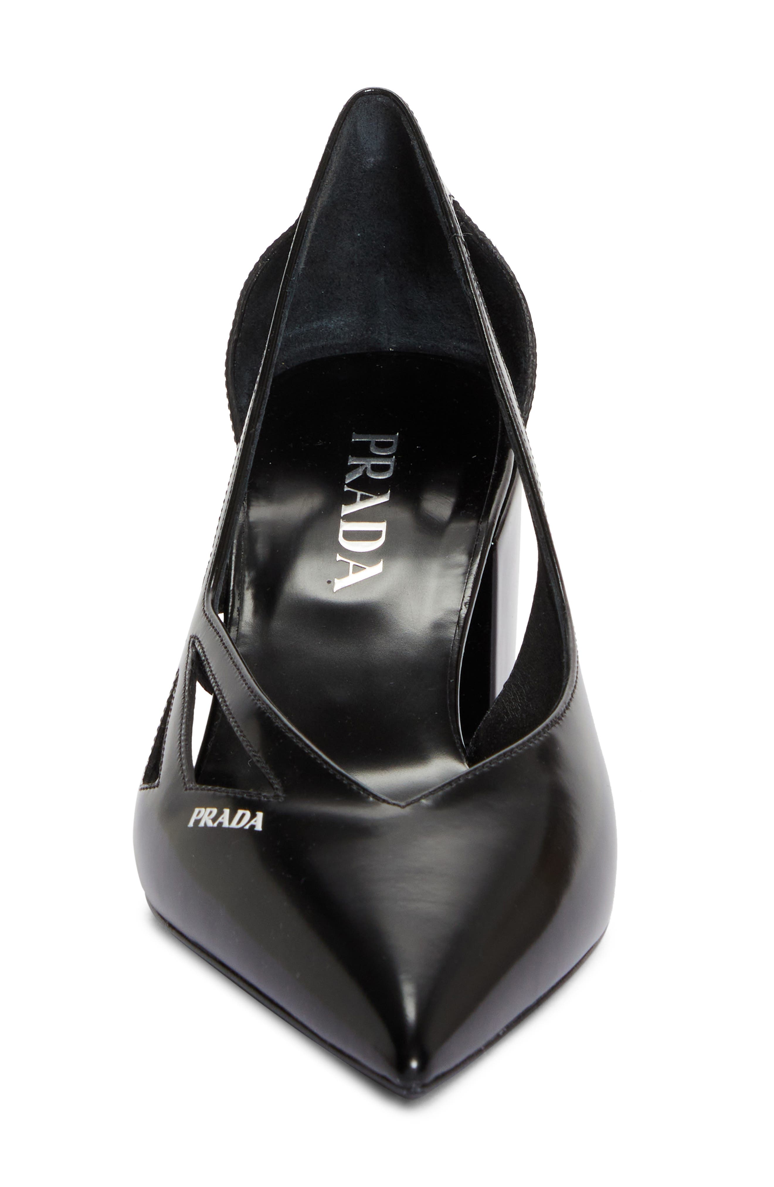 Prada Runway Pointed Toe Pump, Alternate, color, 