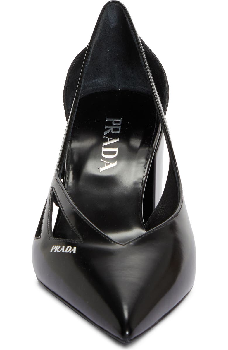 Prada Runway Pointed Toe Pump, Alternate, color,