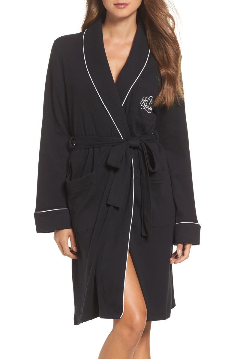 Lauren Ralph Lauren Quilted Collar Robe, Main, color, 