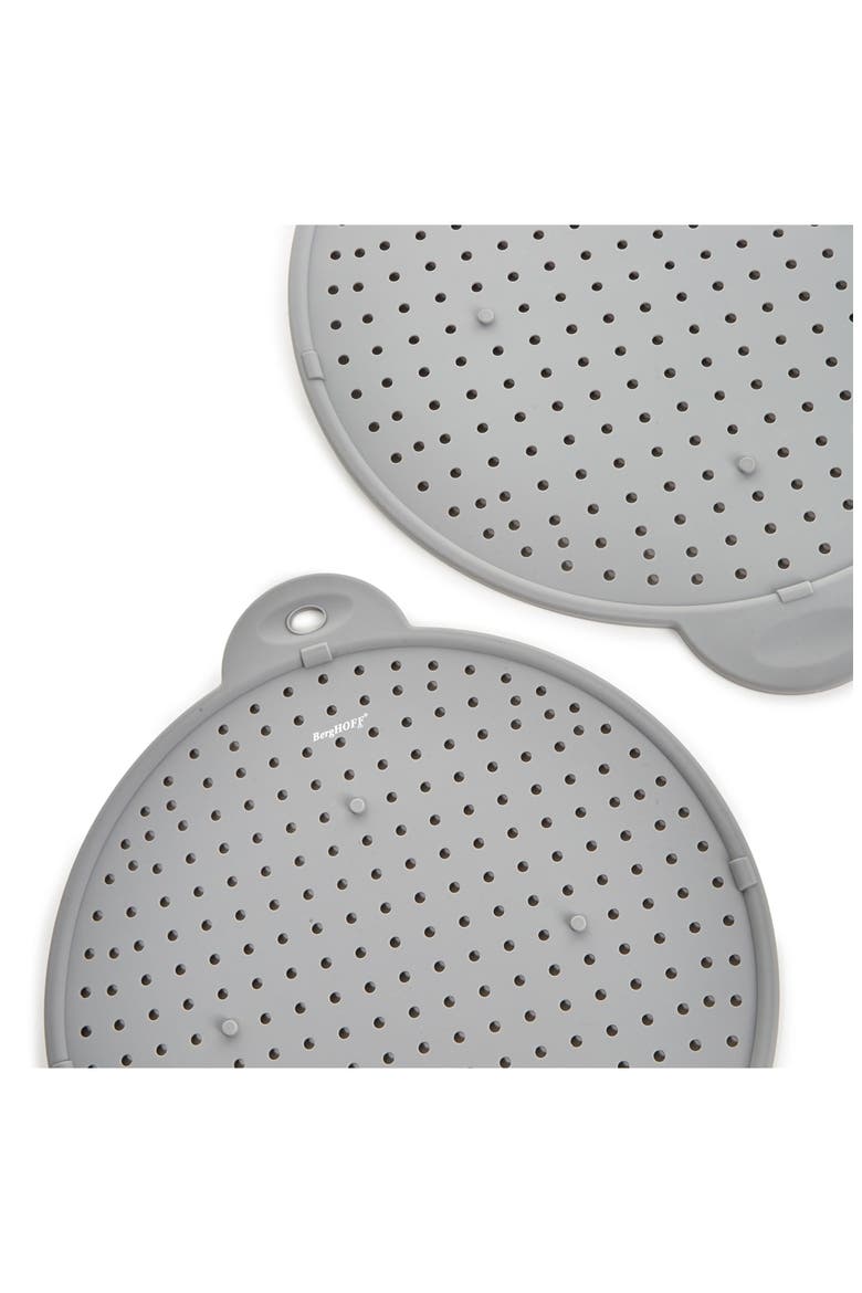 2-Pack Assorted Silicone Splatter Screens, Alternate, color, GREY