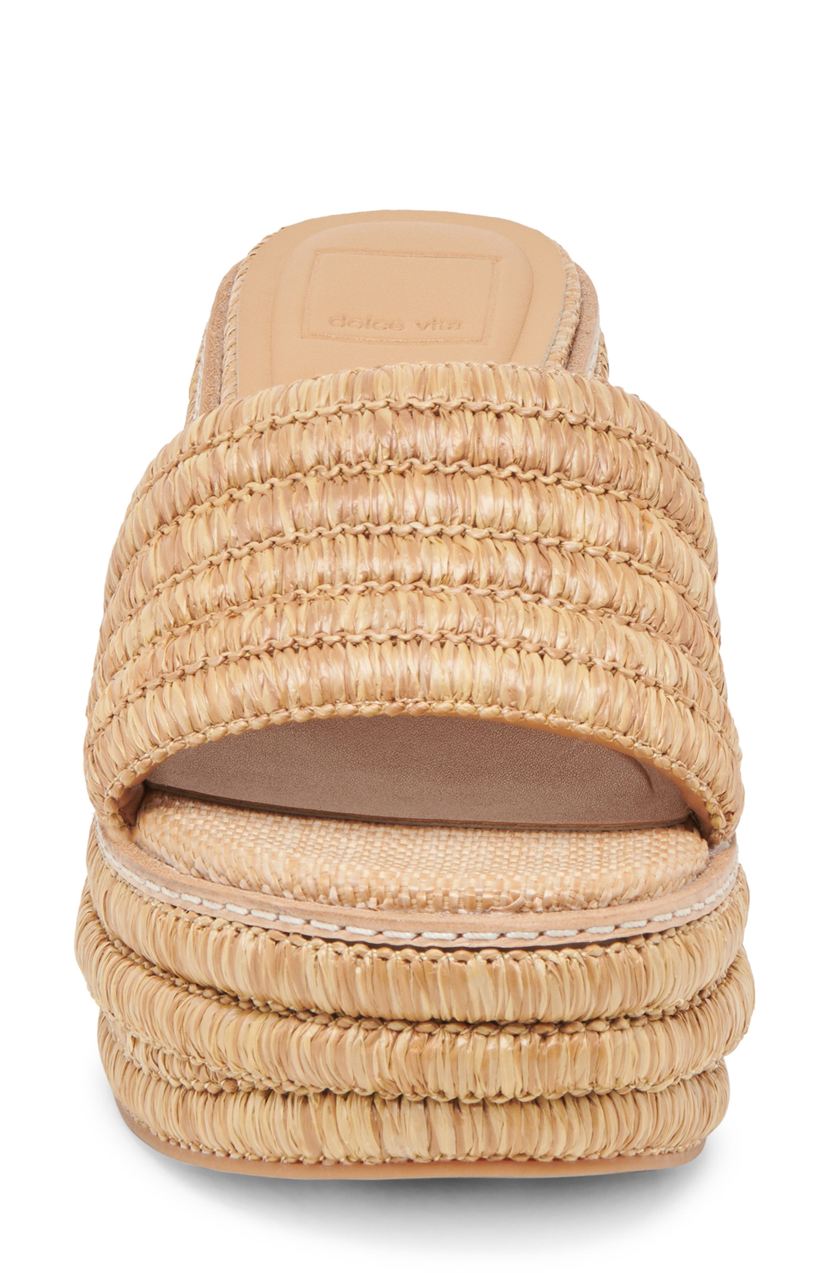 Throne Platform Wedge Sandal, Alternate, color, LIGHT NATURAL