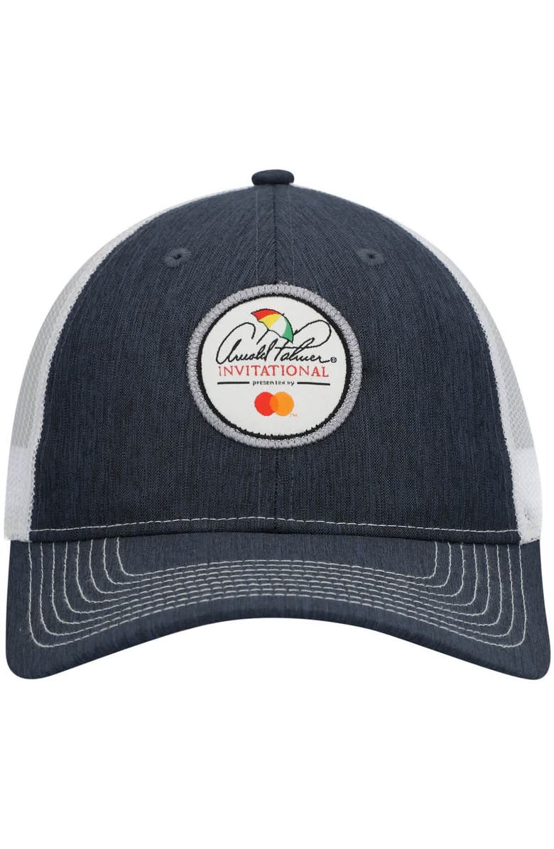 AHEAD Men's Ahead Navy/White Arnold Palmer Invitational Logo Mesh Snapback Hat, Alternate, color, Navy