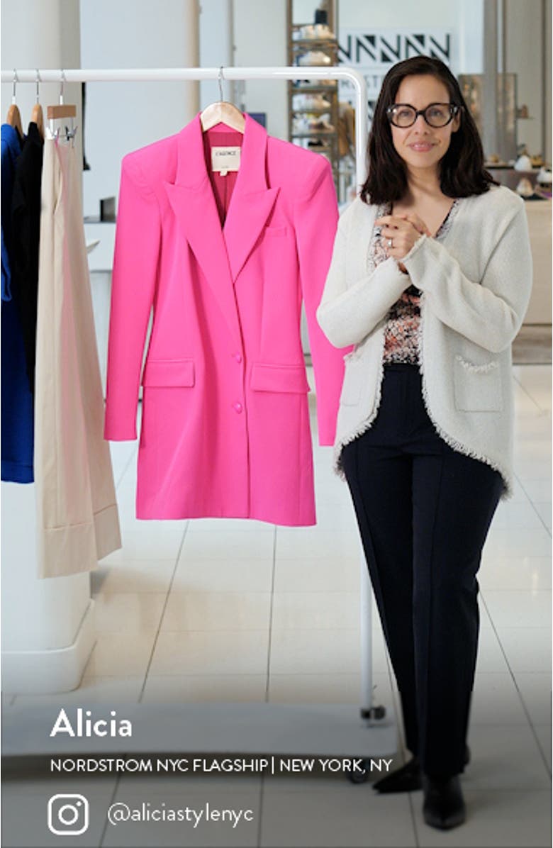 Marlee Long Sleeve Mini Blazer Dress, sales video thumbnail