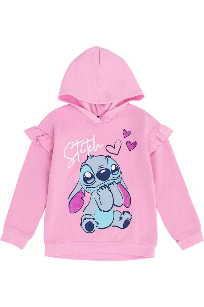 Lilo & Stitch 2-Piece Fleece Hoodie and Pants Set, Alternate, color, Pink Stitch Angel