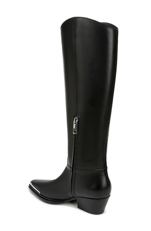 Franco Sarto Billie Knee High Western Boot In Black
