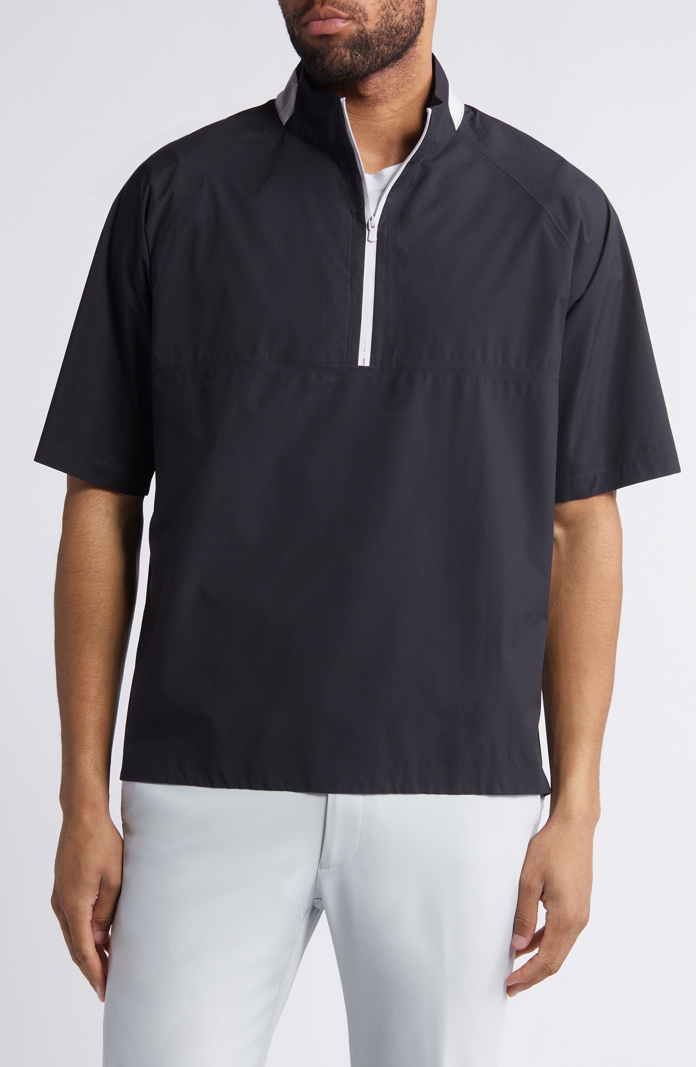 Stealth Stowable Short Sleeve Pullover Rain Jacket