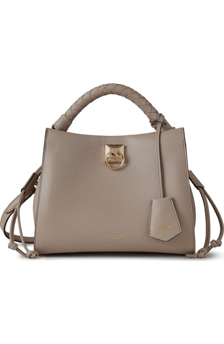 Mulberry Small Iris Leather Top Handle Bag, Main, color, Cashmere Taupe