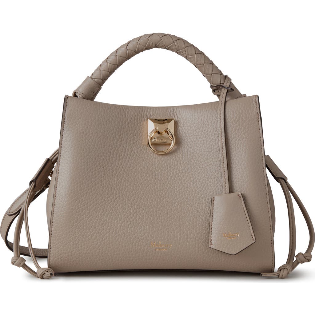 Mulberry Small Iris Leather Top Handle Bag In Brown