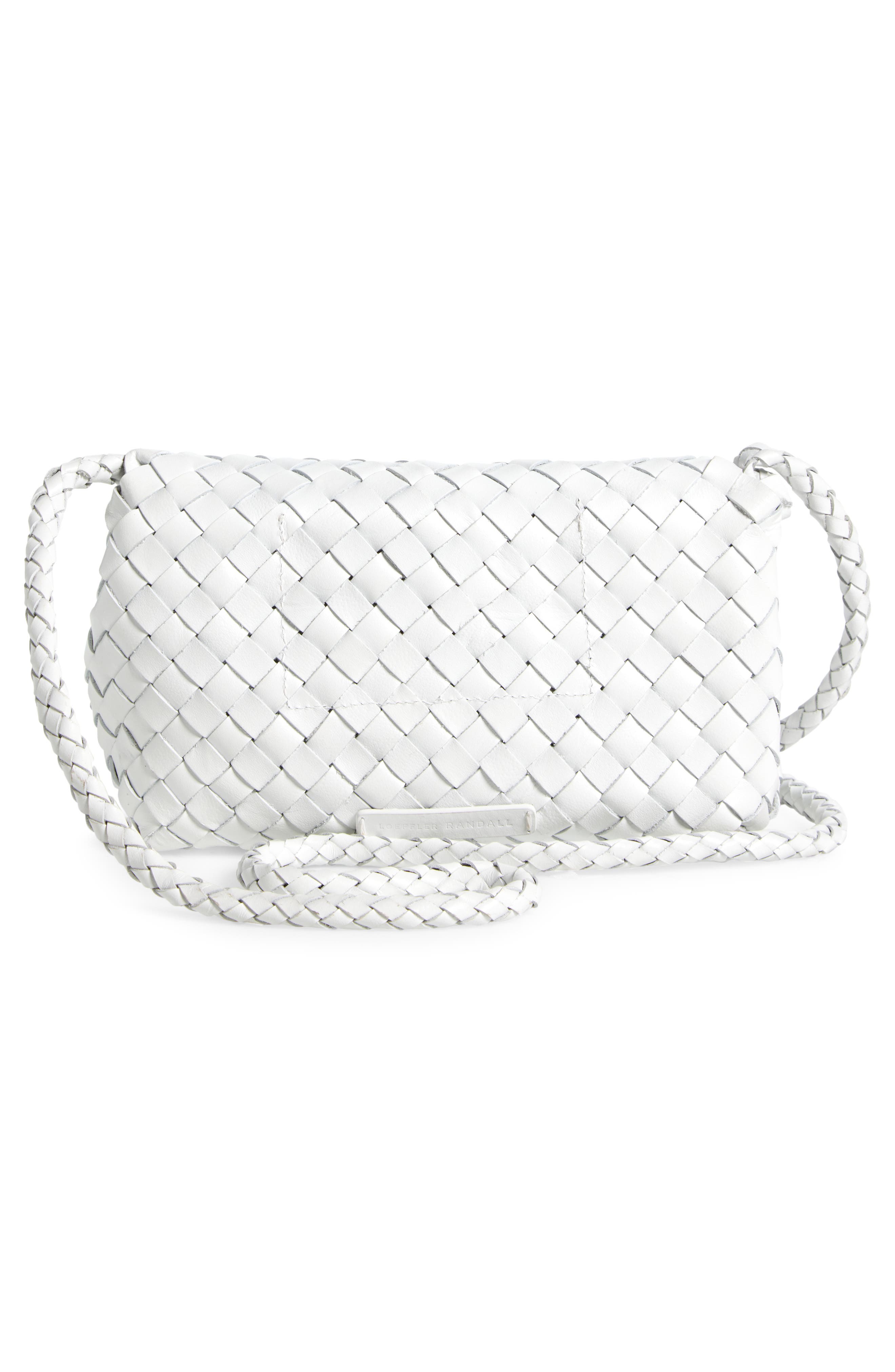Loeffler Randall Mini Vinnie Woven Leather, Alternate, color, 