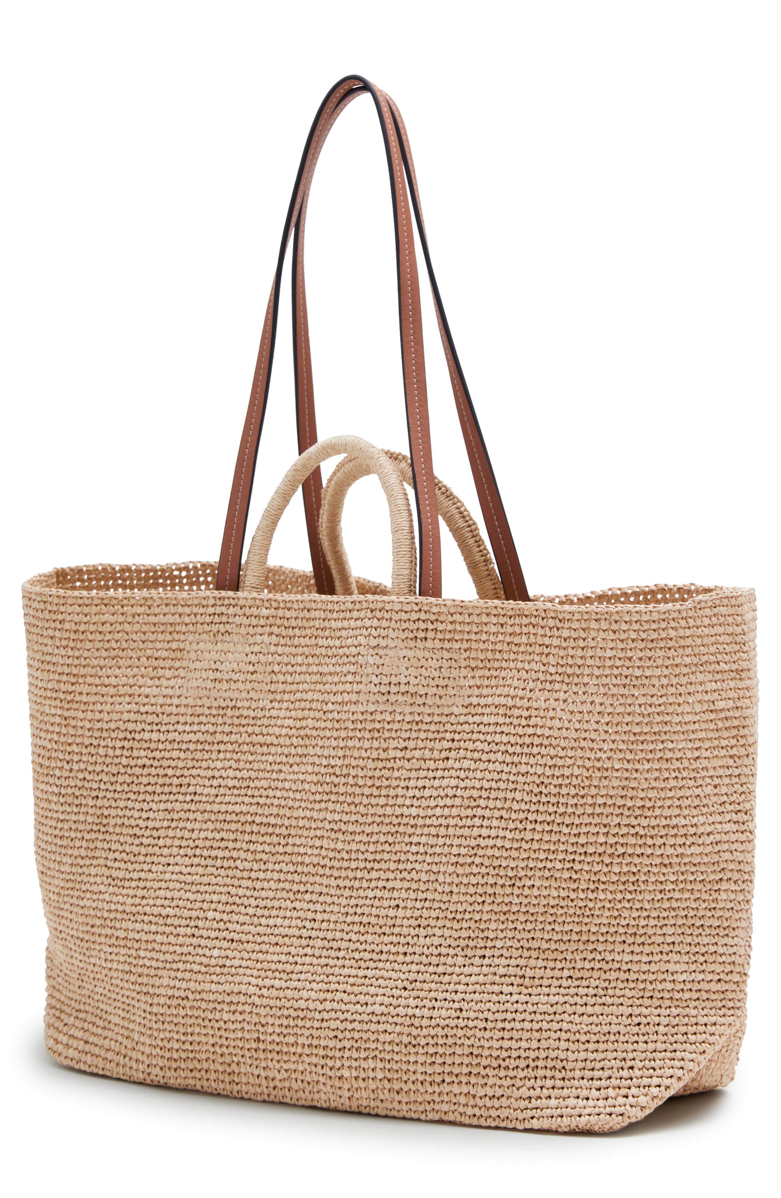 & Other Stories Straw Tote Bag, Alternate, color, 