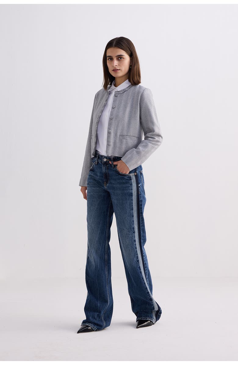 Reistor Lady Jacket in Cotton Tweed, Alternate, color, Steel Breeze