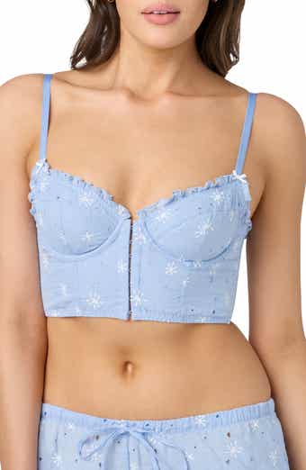 Embroidered Crop Cotton Top