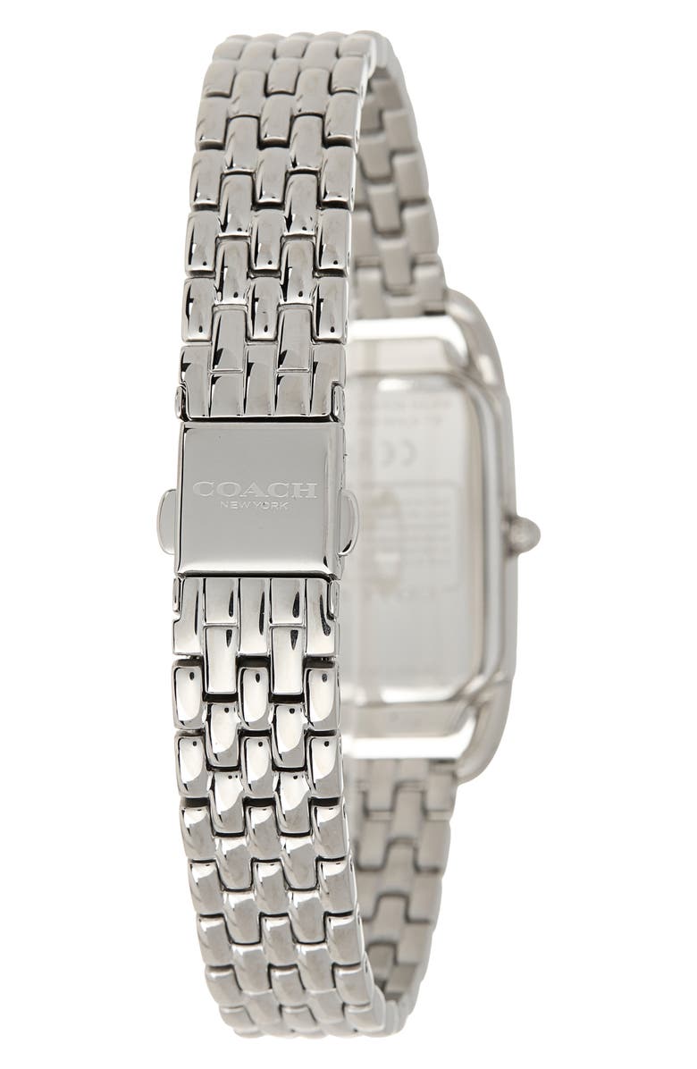 COACH Cadie Bracelet Watch, 17.5mm x 28.5mm, Alternate, color, Silver White