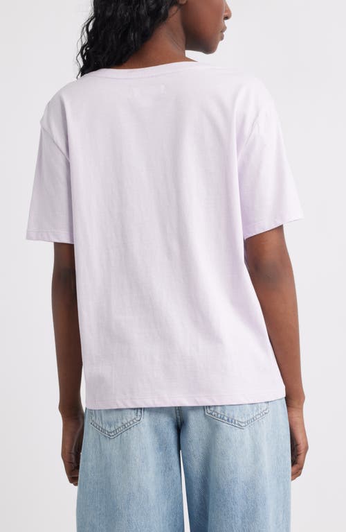 Treasure & Bond Core Cotton V-neck T-shirt In Purple
