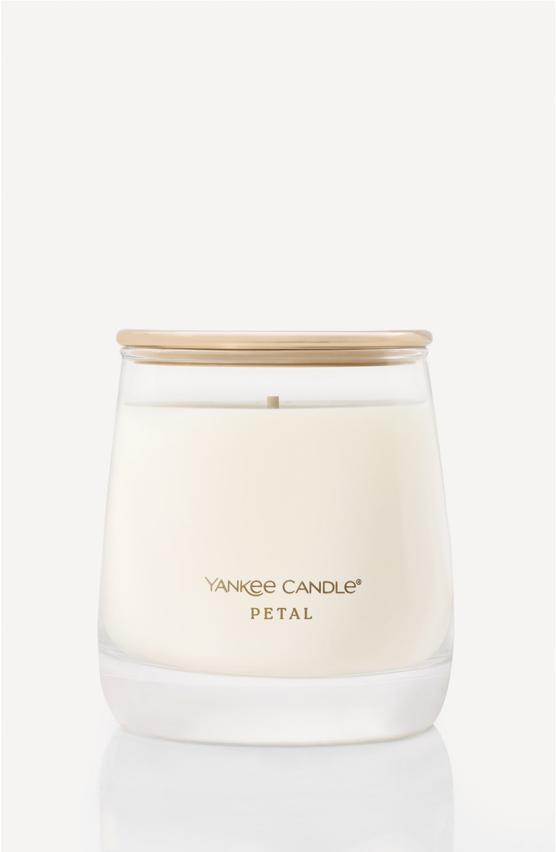 YANKEE CANDLE Petal Premium Scented Candle, Main, color, White