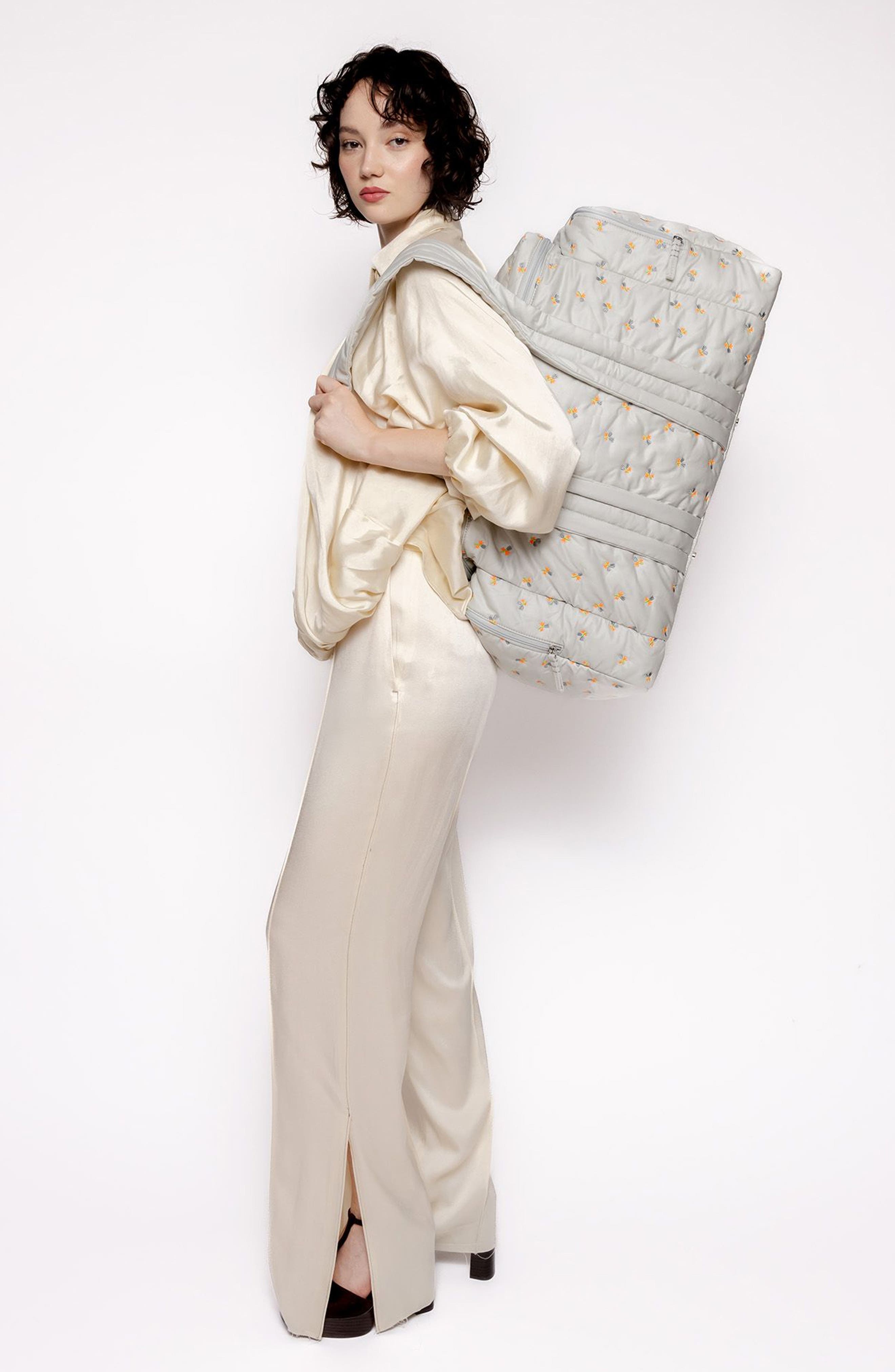 Caraa Water Repellent Organic Cotton Hospital Bag, Alternate, color, Dove - Blue