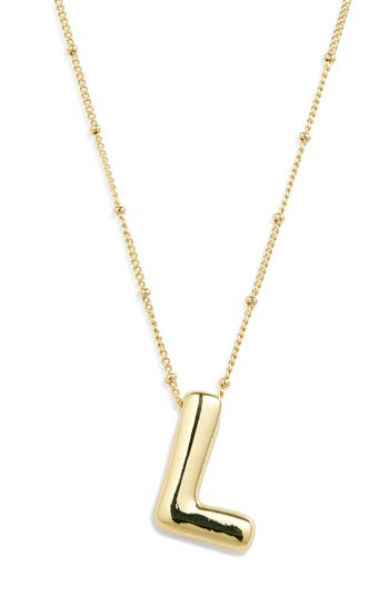 Leith 3d Initial Pendant Necklace