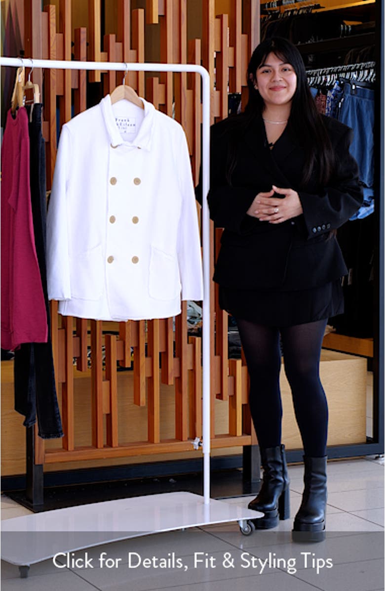 Raw Edge French Terry Peacoat, sales video thumbnail